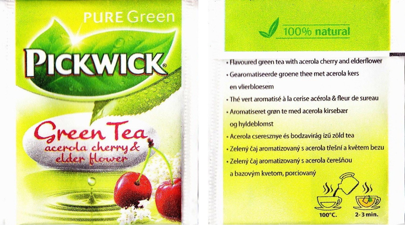 Pickwick - Green Tea acreola cherry, elder flower