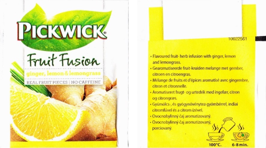 Pickwick - Fruit Fusion - Ginger, lemon, lemongrass