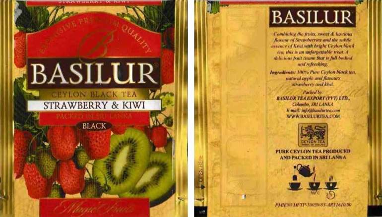 Basilur - Strawberry, kiwi (N8)
