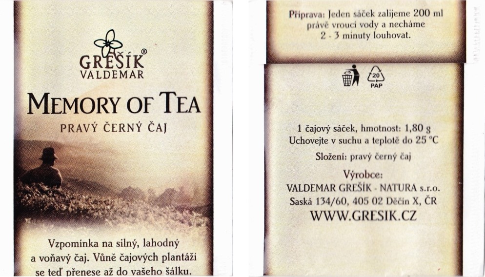 Grešík Valdemar - Memory of Tea