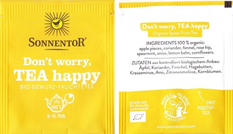 Sonnentor - Don´t worry, tea happy